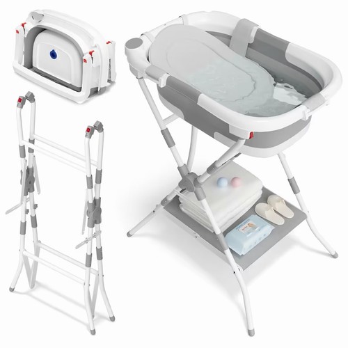 Foldable baby bath with - bath,
