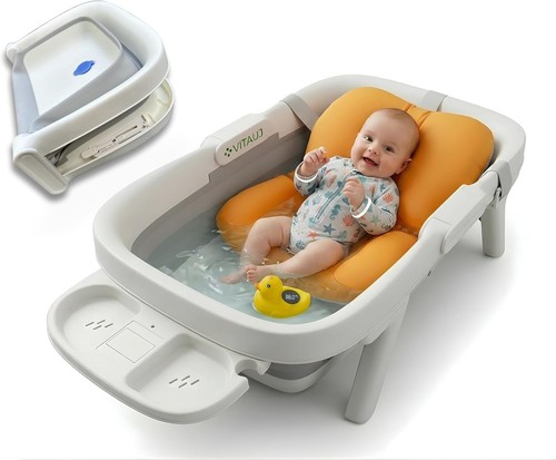 Foldable baby bath tub - baby,