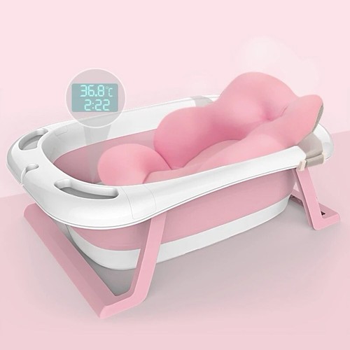 Pink foldable newborn baby - pink,