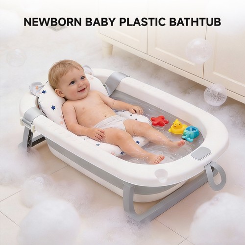 Foldable baby bath - bath, plastic