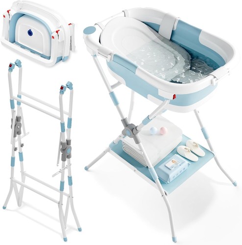 Foldable baby bath with - 3, 1