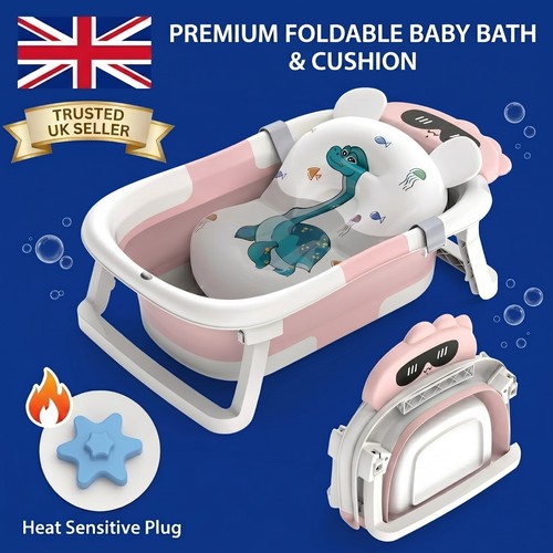 Foldable baby bath tub with - foldable,