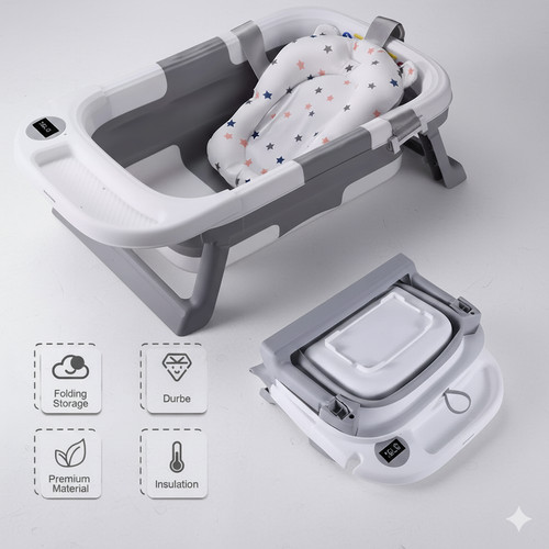 Foldable baby bath - foldable, tub