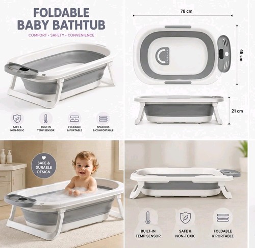 Baby bath tub foldable - bath,