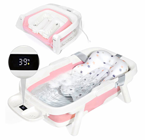 Foldable baby bath tub with - tub,