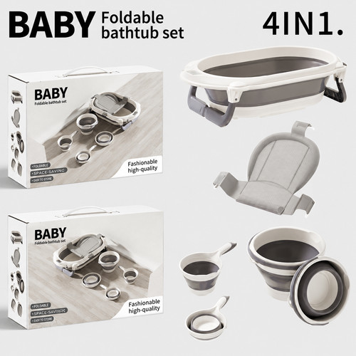 Baby bathtub set 4pcs - bathtub, set-4pcs
