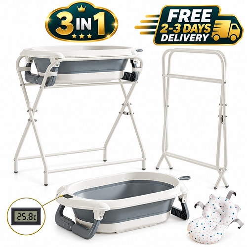 Foldable baby bath tub - baby,