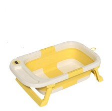 Yellow -Foldable Baby Bathtub