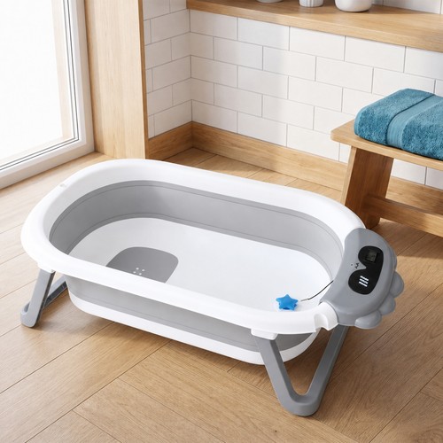 Foldable baby bath tub - baby,